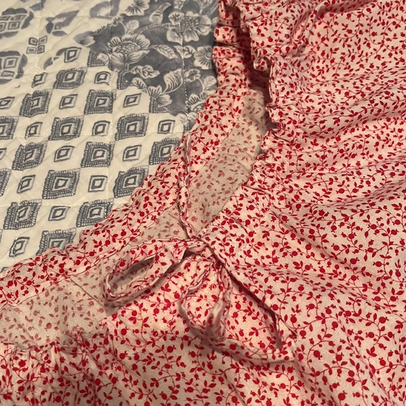 Handmade by me - Small Red Floral Cotton Tunic - Picture 6 of 6